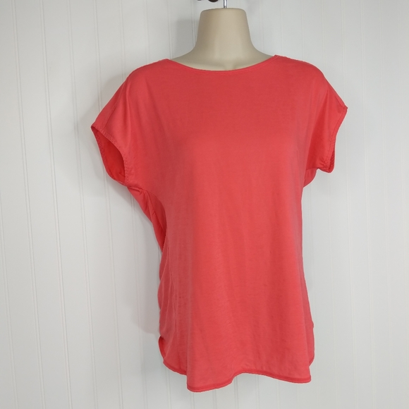 ZELLA Open Twist Back Coral Athletic Top Sz S - Picture 3 of 10